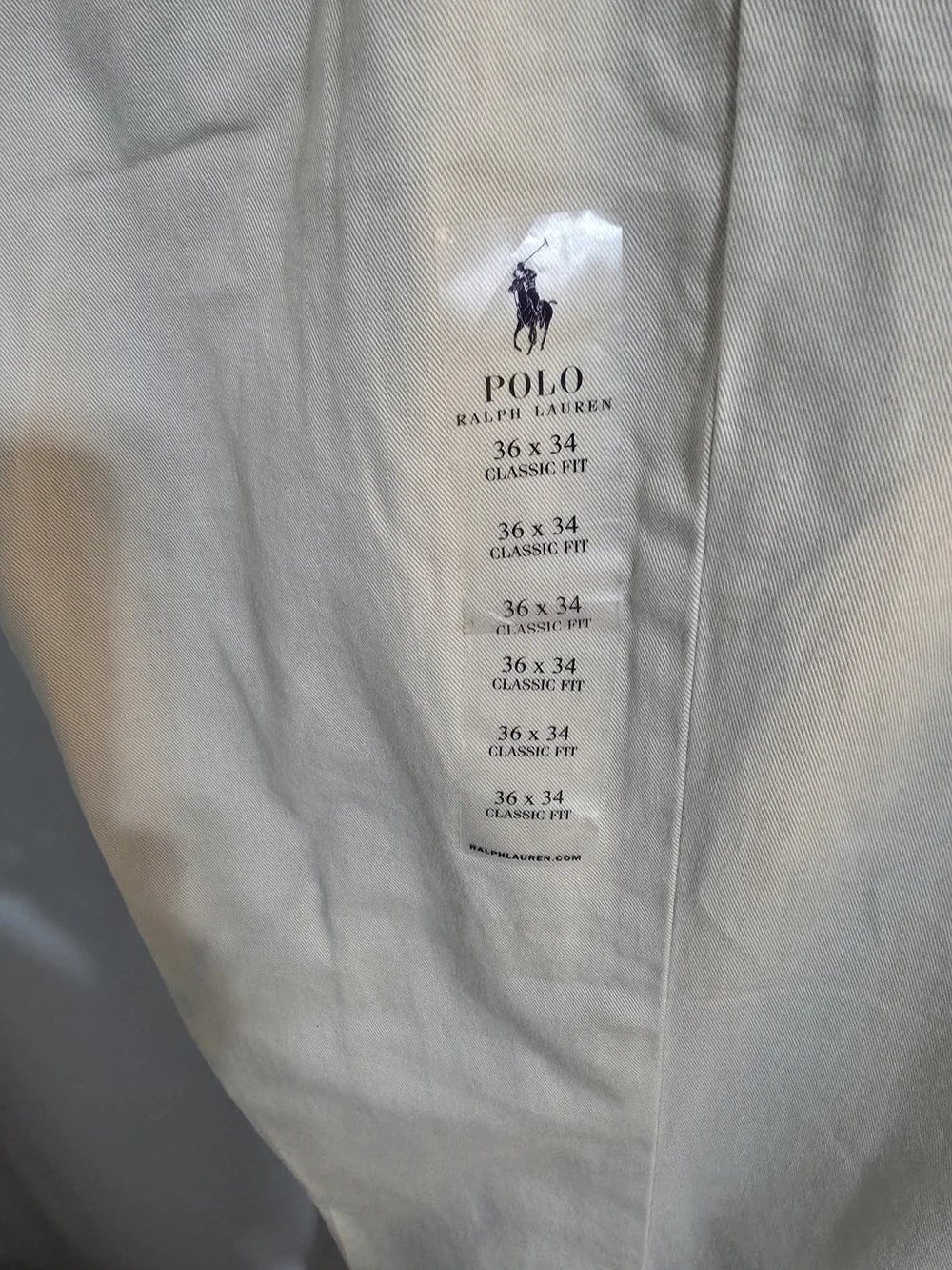 Polo by Ralph Lauren Men’s Beige Pleated Chinos